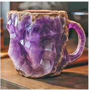 400ml Resin Mineral Crystal Coffee Mugs With Handles