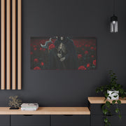 Gothic Rose Grim Reaper Canvas Wall Art
