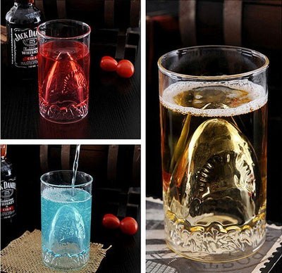 Transparent Glass Cup Shark Glass