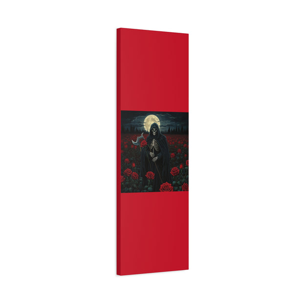 Gothic Rose Grim Reaper Canvas Wall Art