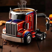 Truck Coffee Mug Semi Truck Handcrafted Coffee Cup