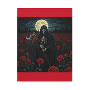 Gothic Rose Grim Reaper Canvas Wall Art