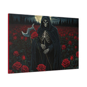 Gothic Rose Grim Reaper Canvas Wall Art
