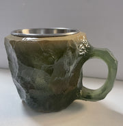 400ml Resin Mineral Crystal Coffee Mugs With Handles