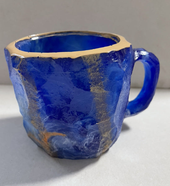 400ml Resin Mineral Crystal Coffee Mugs With Handles