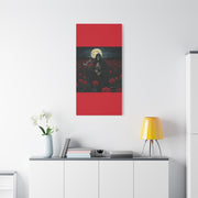 Gothic Rose Grim Reaper Canvas Wall Art