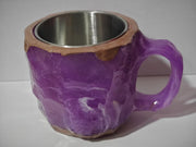 400ml Resin Mineral Crystal Coffee Mugs With Handles