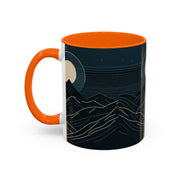 Mountain Moon Accent Coffee Mug, Cozy Mug for Coffee Lovers, Gifts for Nature Enthusiasts, Perfect for Home or Office, Ideal for Relaxation