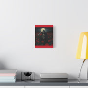 Gothic Rose Grim Reaper Canvas Wall Art