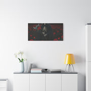 Gothic Rose Grim Reaper Canvas Wall Art