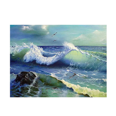 Emerald Sea Gem Canvas Art