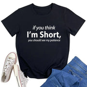 YITAN Women's Cool Summer Graphic Tee Black Small