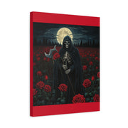 Gothic Rose Grim Reaper Canvas Wall Art