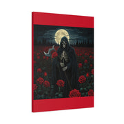 Gothic Rose Grim Reaper Canvas Wall Art