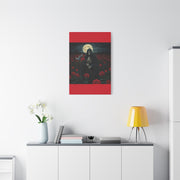 Gothic Rose Grim Reaper Canvas Wall Art