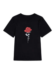 COZYEASE Mens Graphic Tees Letter Print Casual Short Sleeve T Shirts Summer Tops Vintage Tees Black and Red X-Large