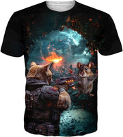 Graphic Tees Cool Rave Mens Short Sleeve