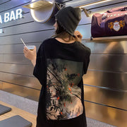 Floral Duo Graphic Tees for Couples