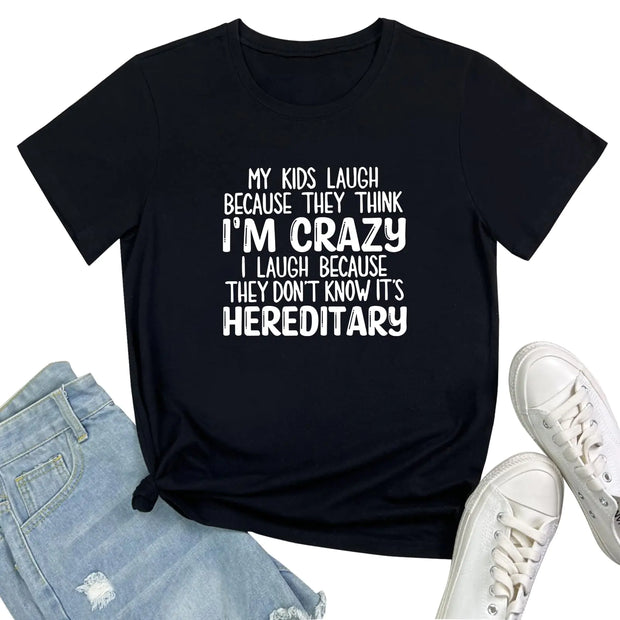 Women's ROSEPARK Cute Graphic Tee in Black