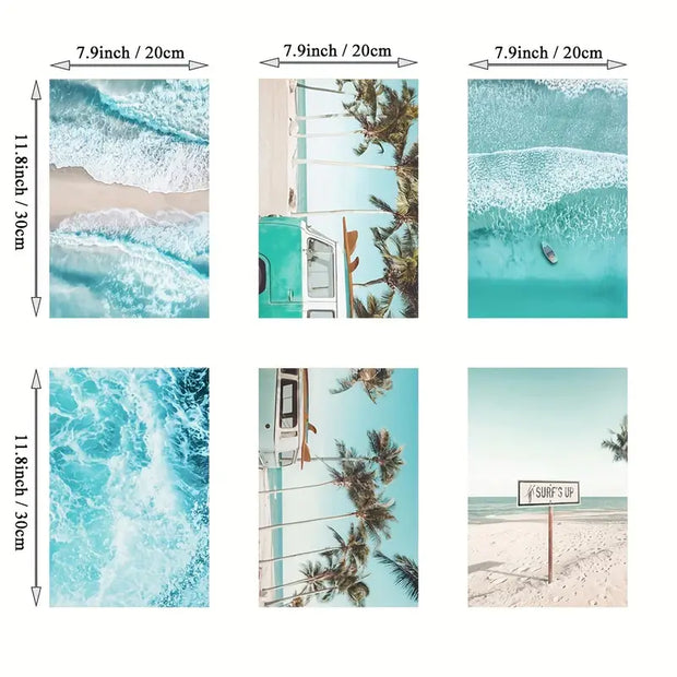 Coastal Charm 6-Piece Wall Art Set