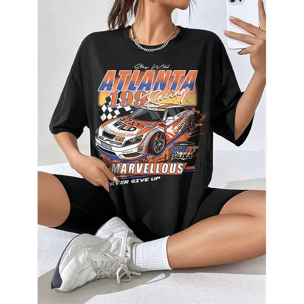 Women's Cotton Racing Car Tee
