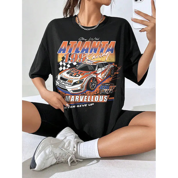 Women's Cotton Racing Car Tee