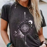 Women's Retro Graffiti Tee - Urban Chic