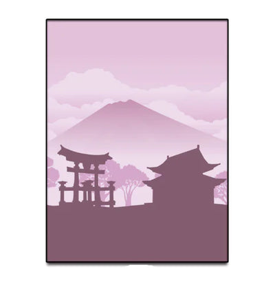 Elegant Japanese Landscape Canvas Art
