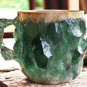 400ml Resin Mineral Crystal Coffee Mugs With Handles