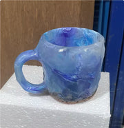 400ml Resin Mineral Crystal Coffee Mugs With Handles