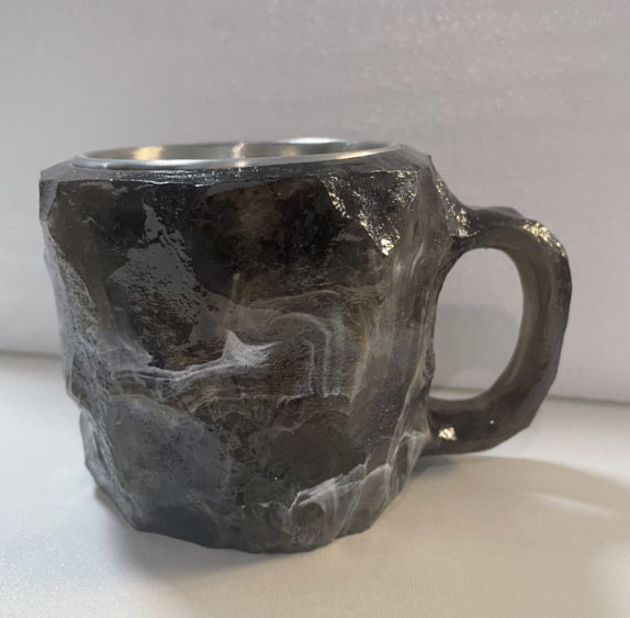 400ml Resin Mineral Crystal Coffee Mugs With Handles
