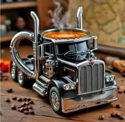 Truck Coffee Mug Semi Truck Handcrafted Coffee Cup