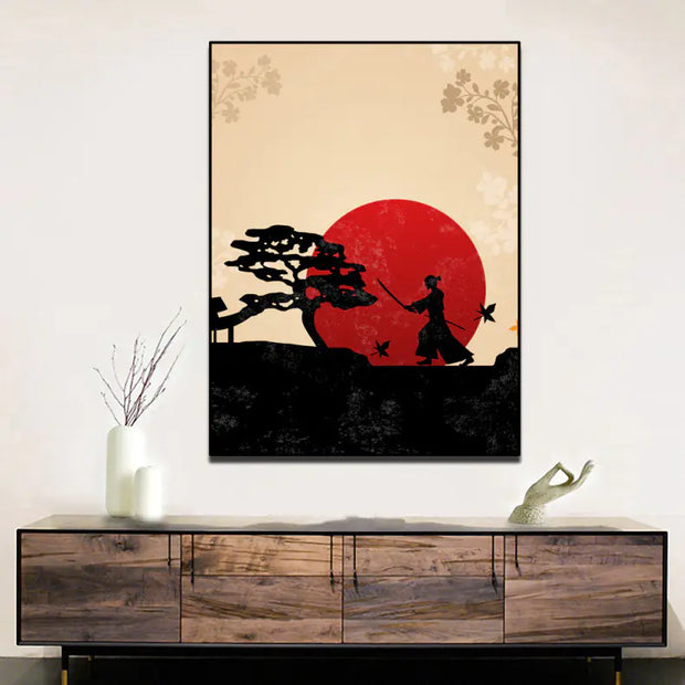 Elegant Japanese Landscape Canvas Art