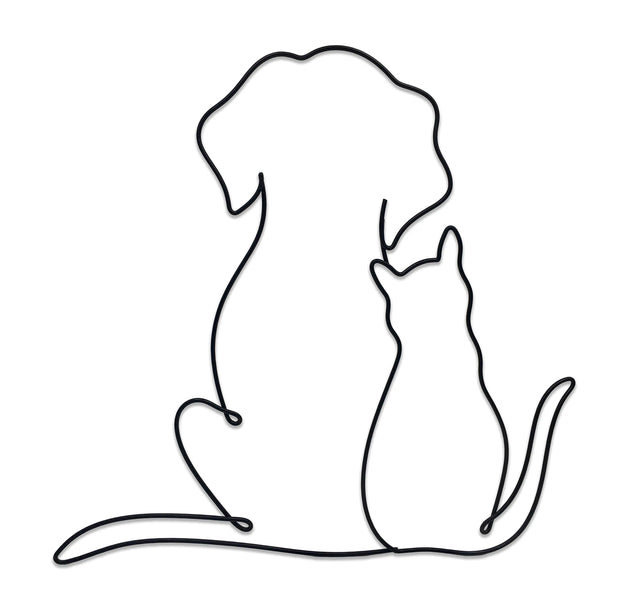 Sleek Labrador Metal Wall Art