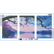 Scenic Triptych Digital Paint Art