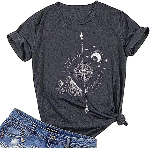 Women's Retro Graffiti Tee - Urban Chic